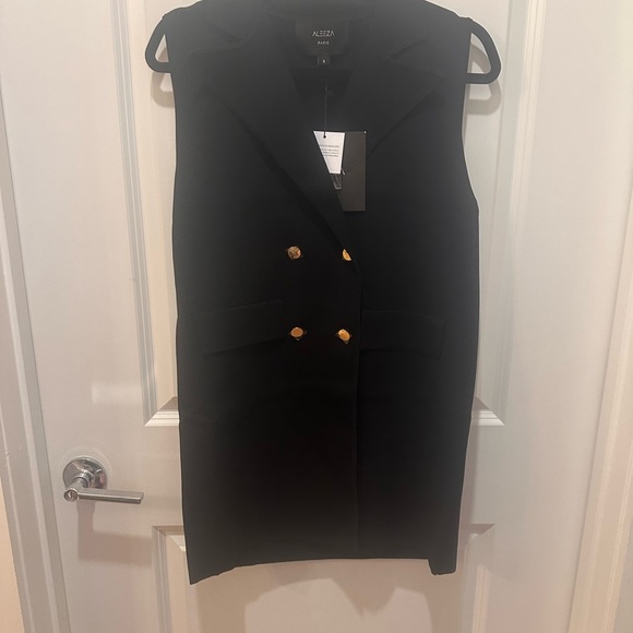 Aleeza Paris long black vest - Picture 3 of 5